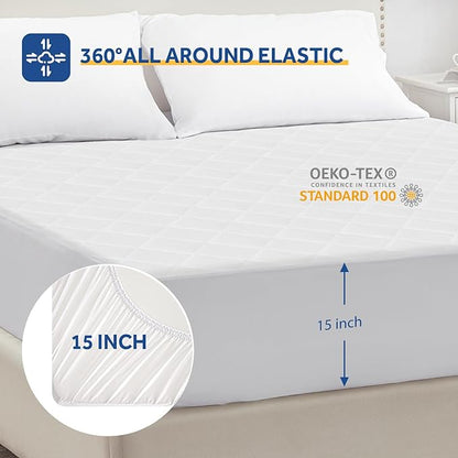 Sealy Heated Mattress Pad Full Size Single Control for Zone, 9 Heated Settings & 1-9 Hours Auto Shut Off, Luxury Quilted Bed Warmer with ETL Certified, Soft Extra-Cozy Fabric