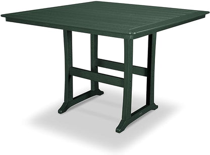 POLYWOOD® Nautical Trestle 59" Bar Table in Green