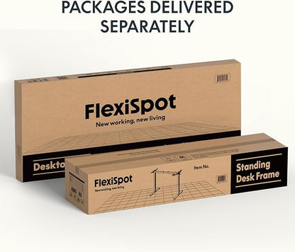 FLEXISPOT E3 Solid Wood Dual Motor 71 x 30 Electric Standing Desk Sit Stand Desk, Holds 220 lbs, Adjustable Height w/Memory Presets, Butcher Block Rubberwood Desktop & Black Frame, Ships in 2 Boxes