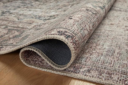 Loloi Amber Lewis Georgie Collection GER-08 Lagoon/Beige 7'-6" x 9'-6", .19" Pile Height, Area Rug