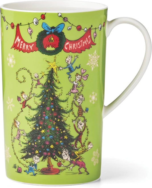 Lenox 896339 Merry Grinchmas Magic Heat-Changing Mug, Green, Christmas & Holiday Drinkware