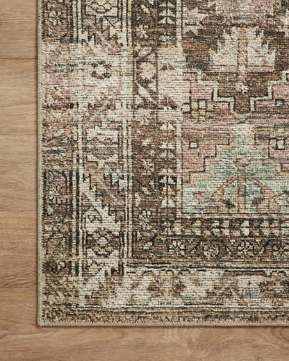 Loloi Amber Lewis Billie Collection, Clay & Sage 2'-3" x 3'-9" Area Rug – Antique & Distressed Accent Rugs for Living Room, Bedroom, Entryway & Hallway, No Shed High Traffic Area Home Decor Rug