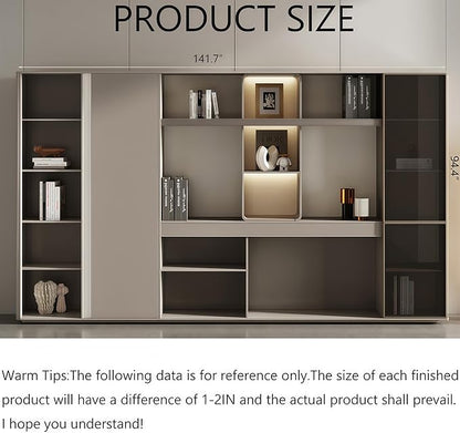 L Shaped Executive Desk, 102.4 inch Large Executive Computer Desk Set Drawers and Lockable, Power Socket and USB Port Storage, Without Desk or Computer Chair (Filing Cabinet)
