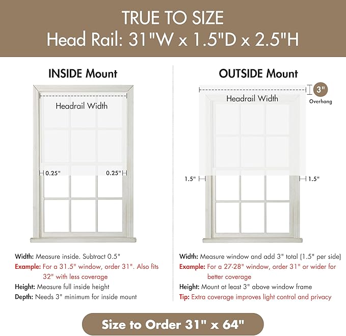 Madison Park Galen Cordless Roman Shade, 31"W x 64"H, Sheen White – Room Darkening, Thermal Insulated, Energy Efficient Window Blind with Subtle Sheen Basketweave Fabric for Privacy