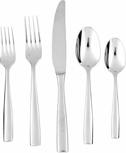 Fortessa Lucca 18/10 Stainless Steel Flatware Tea/Coffee Spoon, Set of 12