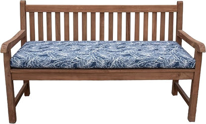 Tommy Bahama Bench Cushion, 50" X 19" X 2.5", Pacific Zaffre