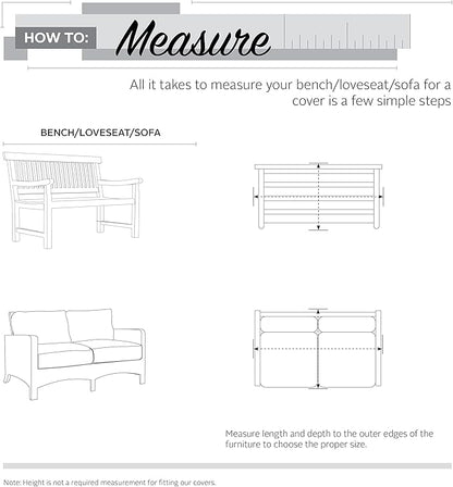 Classic Accessories Ravenna Water-Resistant 104 Inch Deep Seated Patio Loveseat Cover, Patio Furniture Covers