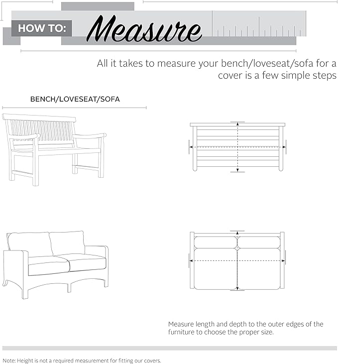 Classic Accessories Ravenna Water-Resistant 50 Inch Patio Loveseat Cover, Patio Furniture Covers