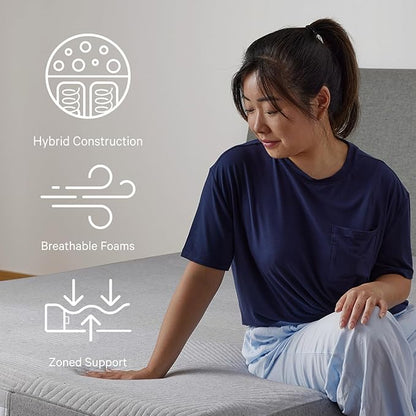 Casper Sleep Original Hybrid Twin Mattress – Medium Feel with Zoned Support – Motion Isolation – Breathable, Cooling Memory Foam – 100-Night Trial – CertiPUR-US
