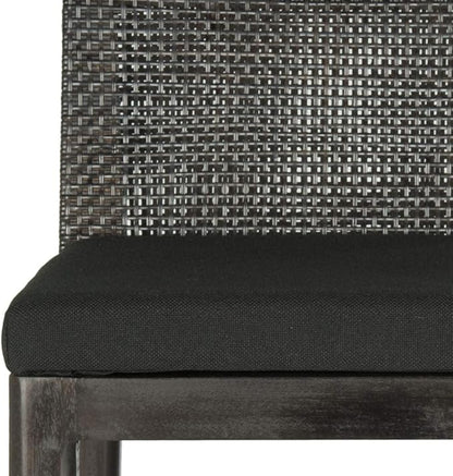 SAFAVIEH Darin Barstool, Black/Black