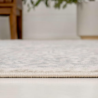 JONATHAN Y Vintage Medallion Indoor Area Rug Cream 4X6, Modern Boho for Living Room, Bedroom, Kitchen, Office, Easy-Cleaning, High Traffic, Pet-Friendly, Non-Shedding MDP100C-4