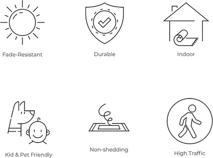 JONATHAN Y Vintage Medallion Indoor Area Rug Cream 4X6, Modern Boho for Living Room, Bedroom, Kitchen, Office, Easy-Cleaning, High Traffic, Pet-Friendly, Non-Shedding MDP100C-4