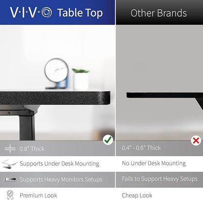 VIVO Corner Standing Desk, 75 x 63 inch Reversible L-Shaped Workstation, Electric Height Adjustment, Home, Office, and Reception Rooms, White Table Top White Frame, DESK-E3CTW-75