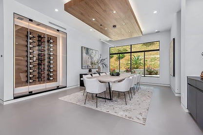 Ultra Wine Racks Wall Mounted Label-Out Wine Racks (2 Feet 2 Deep, Matte Black, 12 Wine Bottles) - Modern Metal Wine Storage, for Home Bar, Kitchen, Dining Rooms, & Wine Cellars