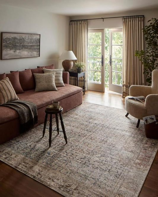 Loloi Amber Lewis Georgie Collection GER-09 Multi/Spice 3'-0" x 10'-0", .19" Pile Height, Runner Rug