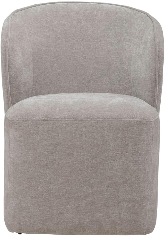 Liberty Furniture Accent Dining Chairs with Castors - Rounded Arm - Truffle Upholstry - Set of Four