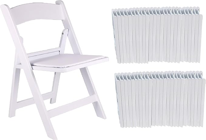 BTEXPERT Set of 16,Resin Folding Chair Vinyl Padded Seat 1000LB Weight Capacity Indoor Outdoor Lightweight Set for Home Event Party Picnic Kitchen Dining Church School Weddings 1000lb Weight Capacity