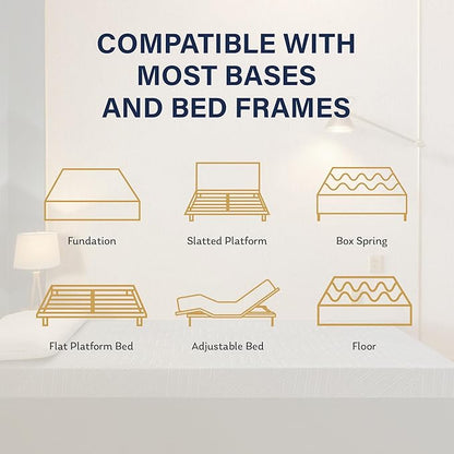 MLILY EGOHOME 10 Inch Twin XL Mattress, Copper Gel Cooling Memory Foam Mattress for Back Pain Relief,Therapeutic Single Mattress Bed in a Box, Made in USA, CertiPUR-US Certified, 38x80x10 Black