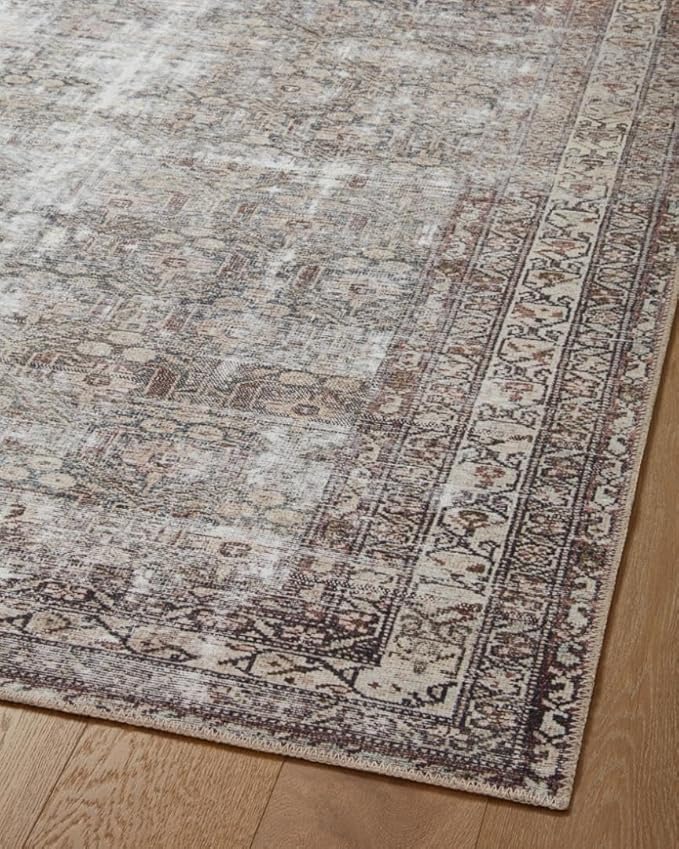 Loloi Amber Lewis Georgie Collection GER-10 Moss/Bark 10'-0" x 14'-0", .19" Pile Height, Area Rug