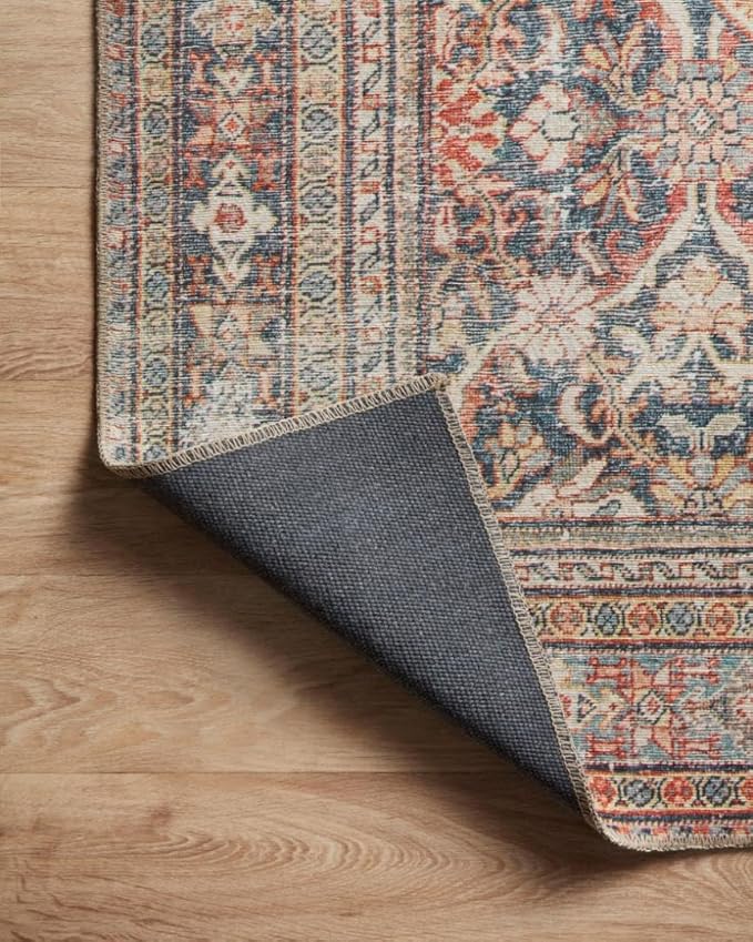 Loloi Amber Lewis Georgie Collection GER-01 Red/Navy 2'-3" x 3'-9", .19" Pile Height, Accent Rug
