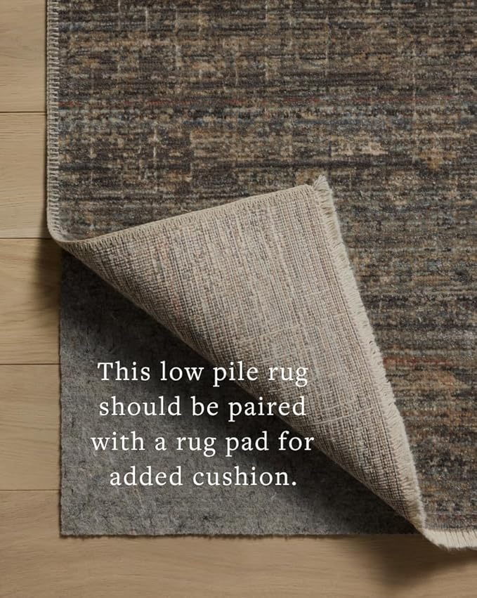 Loloi Amber Lewis Molly Collection MOL-05 Lagoon/Natural 2'-3" x 3'-10" Low Pile Accent Rug