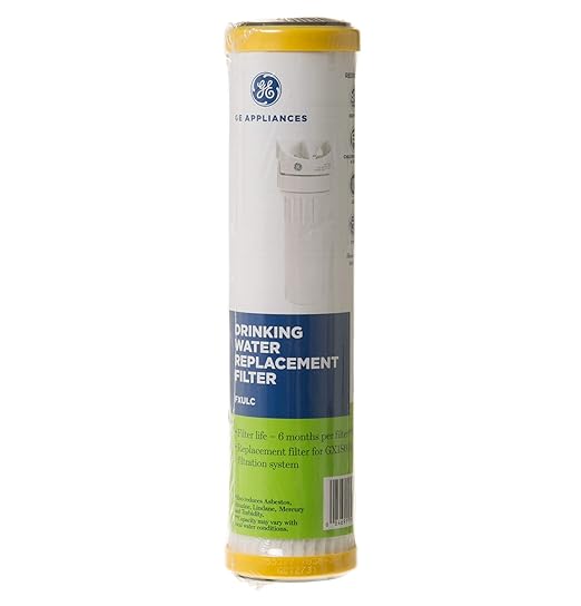 GE Advanced Single Stage Drinking Water System Replacement Filter, Fits GX1S01R Under Sink Filtration System, Replace Every 6 Months, FXULC