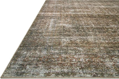 Loloi Amber Lewis Billie Collection, Tobacco & Rust 8'-6" x 11'-6" Area Rug – Antique & Distressed Accent Rugs for Living Room, Bedroom, Entryway & Hallway, No Shed High Traffic Area Home Decor Rug