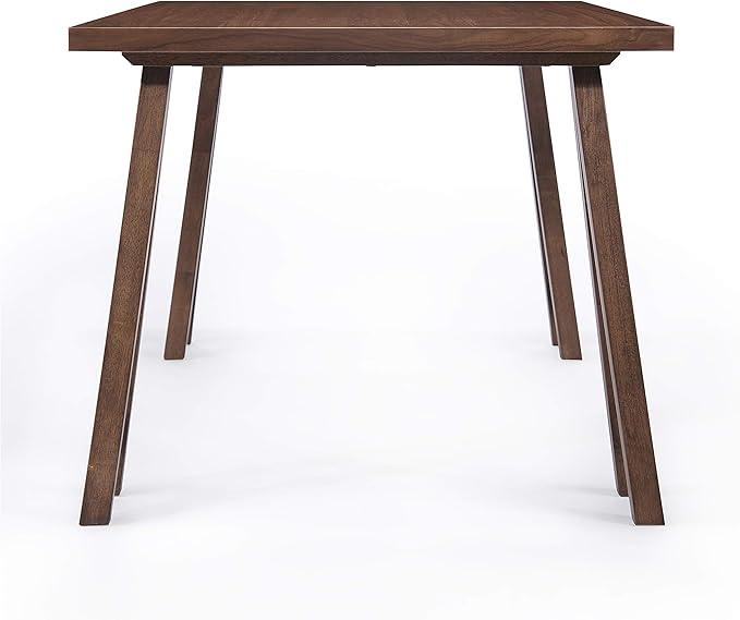 Christopher Knight Home Rachel Mid-Century Modern 7 Piece Dining Set with A-Frame Table, Light Beige + Walnut