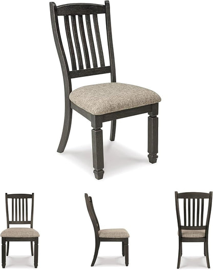 Signature Design by Ashley Tyler Creek 19.25" Dining Room Upholstered Chair, 2 Count, Antique Black