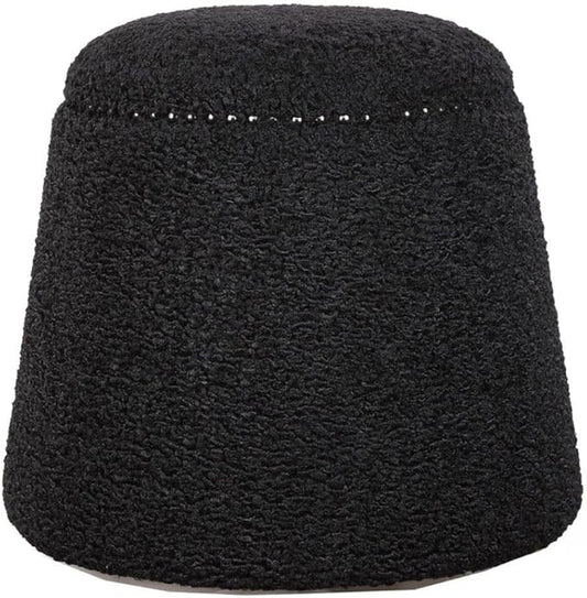 Uttermost Gumdrop Black Ottoman