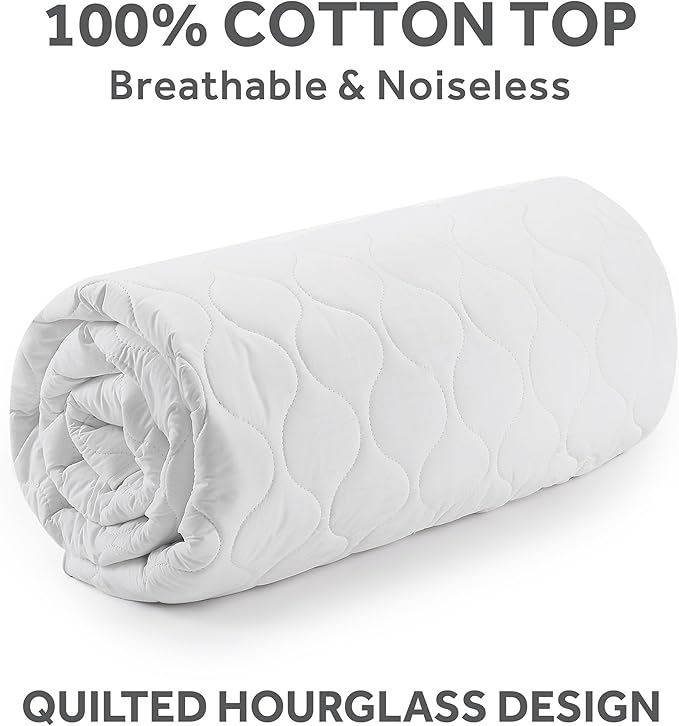 Sunbeam Electric Premium Water Resistant Restful Quilted Heated Mattress Pad, 12 Heat Settings, 12-Hour Selectable Auto Shut-Off, Fast Heating, Cozy Warming Bed, Queen, 60" x 80"