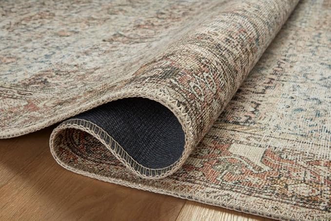 Loloi Amber Lewis Georgie Collection GER-09 Multi/Spice 18" x 18", .19" Pile Height, Sample Rug