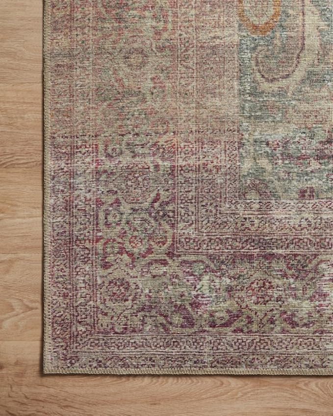 Loloi Amber Lewis Georgie Collection GER-03 Jade/Sunset 10'-0" x 14'-0", .19" Pile Height, Area Rug