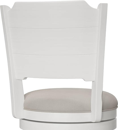Hillsdale Clarion Wood Swivel Stool, Counter Height, Sea White