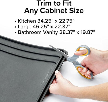WeatherTech SinkMat – Waterproof Under Sink Liner Mat for Kitchen Bathroom – 46” x 22” Inches - Durable, Flexible Tray – Home undersink Organizer Must Haves, Tan