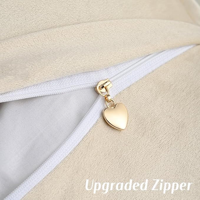 FUTEI Oatmeal Chenille Throw Pillow Covers 20x20 Inch Set of 2,Soft Cozy Bound Edge Design Cushion Case,Home Decor for Couch Bed Living Room