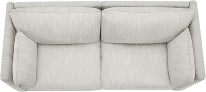 CHITA Luxury Oversized Loveseat Sectional Sofa Couch, Premium Down Filled Modular Sectional Sofa, FSC Certified, 80‘’ Width, 2 Seat Cloud Couch for Living Room, Snow
