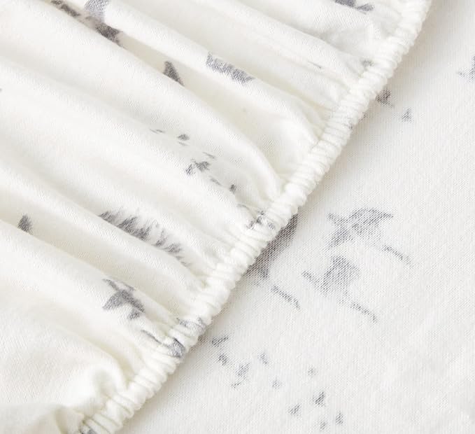 Eddie Bauer - Flannel Sheets King Size, Anti-Pilling & Wrinkle Resistant Cotton, Touchably Soft for All-Season Comfort - Bed Sheets with Matching Pillowcases & Fitted Sheet (Geese Meadow Yellow)