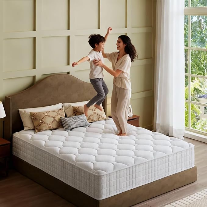 14 Inch Hybrid - Cooling Gel Memory Foam for Deep Sleep & Pressure Relief, Medium Firm Feel, Breathable Plush Comfort, CertiPUR-US Certified Bed in a Box