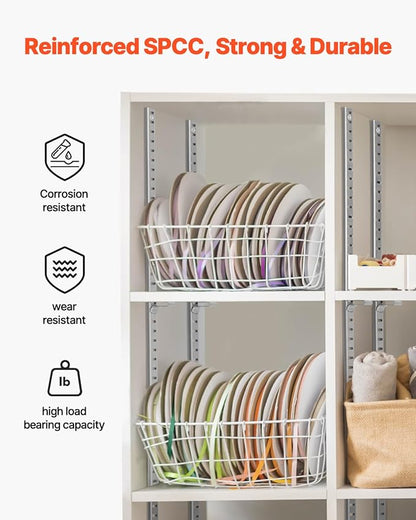 VEVOR Shelf Pilaster, 72.7-inch 20 Pack, Adjustable Shelf Brackets Steel Mortise Mount Pilaster Strip Standards with 140 Screws, Suitable for Wall Shelving System Cabinet Closet Organization