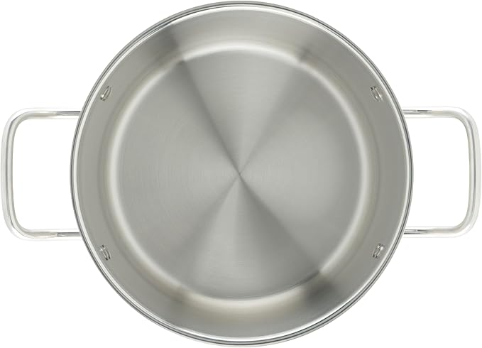 Winco Heavy-Duty Stainless Steel Stock Pot with Cover, 8 Quart