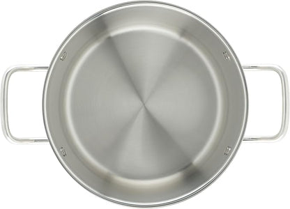 Winco Heavy-Duty Stainless Steel Stock Pot with Cover, 8 Quart