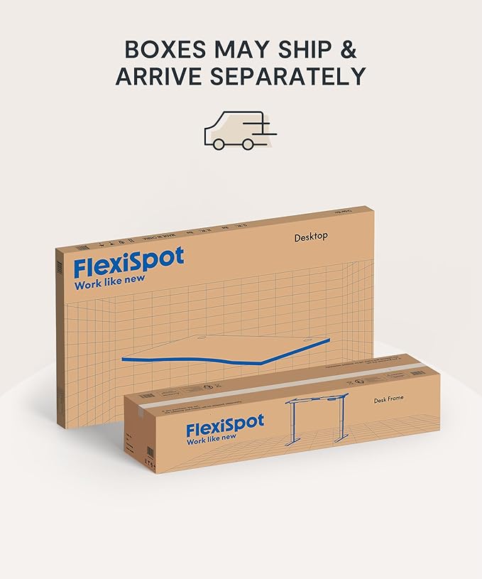FlexiSpot E6 Bamboo 3-Stage Dual Motor Electric Standing Desk 55 x 28 Sit Stand Up Desk, Holds 220 lbs, Adjustable Height w/ Memory Presets, Solid Bamboo Curved Desktop & Black Frame, Ships in 2 Boxes