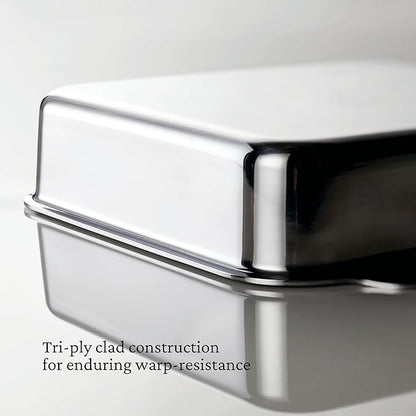 Hestan Provisions OvenBond – 8" x 8" Stainless Steel Square Baker Pan (Pack of 2)
