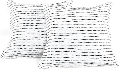 Lush Decor Hygge Geo Reversible 5 Piece Comforter Set, King, Black & White