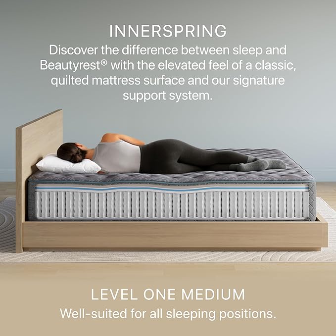 Beautyrest Prime Dream Medium 12.5" Mattress - Queen - Durable Pocketed Coil, Support, Pressure Relief, Cooling, Motion Separation; 100 Night Sleep Trial and 10 Year Warranty