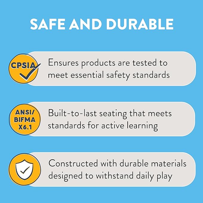 Stackable School Chairs, 12", Kids Furniture, Grey, 4-Pack