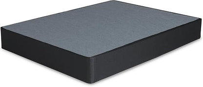 Signature Design by Ashley 10" Mattress Box Spring with Metal Foundation, Sturdy and Durable, Ready to Assemble, Parts and Tools Included, Cal King, Removable Black Fabric Cover