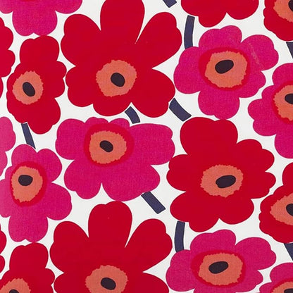 Marimekko - King Comforter Set, Cotton Bedding with Matching Shams, Lightweight Home Decor for All Seasons (Unikko Red, King)