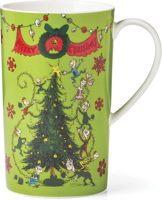 Lenox 896339 Merry Grinchmas Magic Heat-Changing Mug, Green, Christmas & Holiday Drinkware